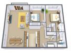 Danbury Apartment Community - Cedars - Two Bedroom - Plan 21A