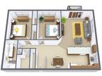 Danbury Apartment Community - Flickertail - Two Bedroom - Plan 21A