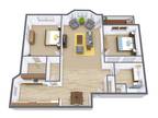 Danbury Apartment Community - Bayview - Two Bedroom - Plan 21A