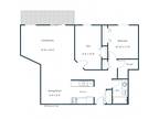 Danbury Apartment Community - West Court - One Bedroom - Plan 11C