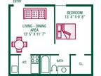 Gallery Apartments - 1 Bedroom / 1 Bath - Plan E