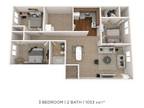 Kingswood Apartments & Townhomes - Three Bedroom 2 Bath - 1,053 sqft