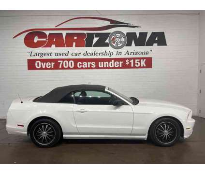 2013 Ford Mustang V6 is a White 2013 Ford Mustang V6 Convertible in Chandler AZ