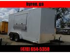 2022 Freedom Trailers 7X14 white Finished Interior Electrical AC vending