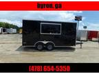 2022 Freedom Trailers 7X16 black concession trailer base vending