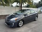 2012 Toyota Prius Hybrid FOUR Dlx Solar Sunroof Pkg Leather P Seat Navigatio.