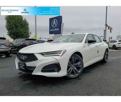 2023 Acura TLX A-Spec Package SH-AWD is a Silver, White 2023 Acura TLX A-Spec Sedan in Hoffman Estates IL