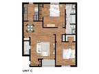 Mosaic Apartments - 2Bed 1.5Bath Plan C Downstairs