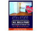 1 Bedroom Apartments - All Bills Paid