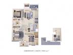 Fox Run Apartments and Townhomes - Three Bedroom 2 Bath - 1,100 sqft