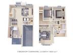 Fox Run Apartments and Townhomes - Three Bedroom 2.5 Bath Townhome - 1,500 sqft