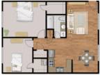 BlueBird Apartments - 2Bed 1Bath Plan A