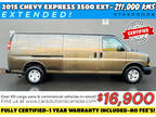 2015 Chevrolet Express 3500 ***Extended Cargo Van*** 3500