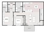 THE CORNERSTONE APARTMENT HOMES - 2 Bedroom 2 Bathroom - Upper