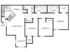 SABLE POINT - 3 Bedroom 2 Bathroom - Straight Bedroom Layout