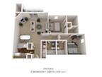 Parkside at Castleton Square Apartments and Townhomes - Two Bedroom 2 Bath