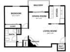 Muirfield Apartments - 1 Bed | 1 Bath | 725 sq ft with Fireplace