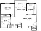 Muirfield Apartments - 1 Bed | 1 Bath | 725 sq ft