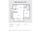 Mountain View - Plan B - 1 Bedroom 1 Bathroom