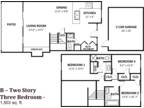 Cedar Crest Apartments - B – Two Story Three Bedroom