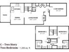 Cedar Crest Apartments - C – Two Story Two Bedroom