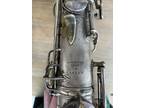 Early C.G. CONN New Wonder Alto Saxophone Silver Plated Low Pitch 1918