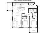 Baydo Flats West - Floor Plan E - 2 Bedrooms, 1 Bathroom