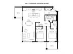 Baydo Flats West - Floor Plan E - 2 Bedrooms, 1 Bathroom
