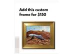 western landscape painting original Mesa Arch Moab Utah Signed Impressionist Art