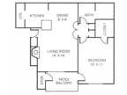 Skyler Ridge Apartments - A2 - 1 Bed - 1 Bath | 722 sq. ft.