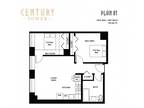 Century Tower - 2 Bed 1 Bath 01