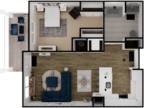 Elevation Apartments at Crown Colony - One Bedroom A