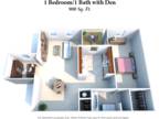 Knobs Pointe Apartments - 1 Bedroom 1 Bath A w/ Den