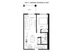 Baydo Flats East - Floor Plan G - 1 Bedroom, 1 Bathroom