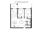 Baydo Flats East - Floor Plan B - 2 Bedrooms, 1 Bathroom