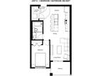 Baydo Flats East - Floor Plan H - 1 Bedroom, 1 Bathroom