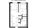 Baydo Flats East - Floor Plan J - 1 Bedroom, 1 Bathroom