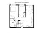 Baydo Flats East - Floor Plan K - 2 Bedrooms, 1 Bathroom