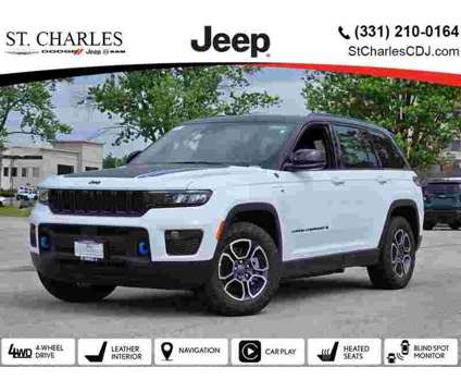 2023 Jeep Grand Cherokee Trailhawk 4xe Luxury Tech Group III is a White 2023 Jeep grand cherokee Trailhawk SUV in Saint Charles IL