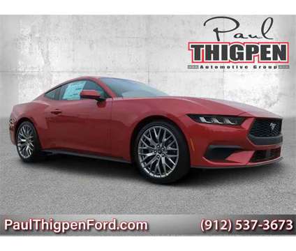 2024 Ford Mustang EcoBoost Premium is a Red 2024 Ford Mustang EcoBoost Premium Coupe in Vidalia GA