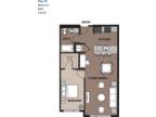 Upton Flats - One Bedroom Plan 2D
