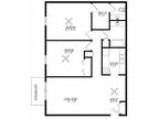 First Avenue Apartments - Two Bedroom Spacious Floor Plan