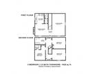 Vineland Village Apartment Homes - Three Bedroom 2.5 Bath Townhome - 1,428 sqft