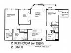 Mequon Court Apartments - Two Bedroom Two Bath w/Den, Patio & Laundry