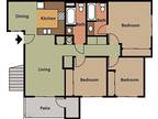 The Oaks Apartments - 3 Bedroom 2 Bathroom ( Upstairs)