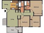 The Oaks Apartments - 3 Bedroom 2 Bathroom ( Downstairs)