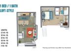 The Cooperage - 1 Bedroom / 1 Bathroom: Loft