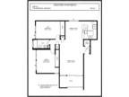 Crestview Apartments - Plan D2: 2 Bed 1 Bath