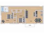 Bennington Station Apartments - 2 Bedroom 1 Bath Floor Plan