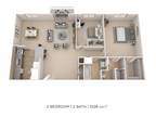 Stonegate at Devon Apartment Homes - Two Bedroom 2 Bath - 1,028 sqft